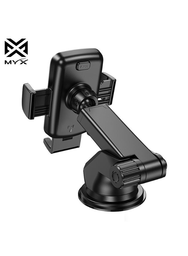 ميكس حامل الهاتف الدوار MYX DashMate | دوران 360 درجة بضغطة زر واحدة | تثبيت محكم للهواتف من 4.5 إلى 6.7 بوصة - Image 3